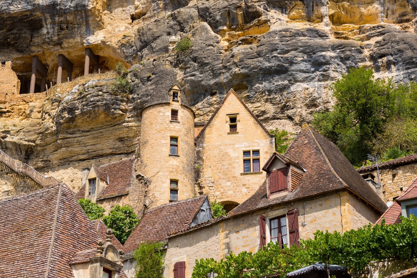 Village de la Roque Gageac et du fort troglodytique